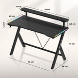 Huzaro Hero 1.9 RGB gaming desk 120 cm - image 15