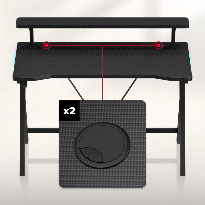 Huzaro Hero 1.9 RGB gaming desk 120 cm - image 17