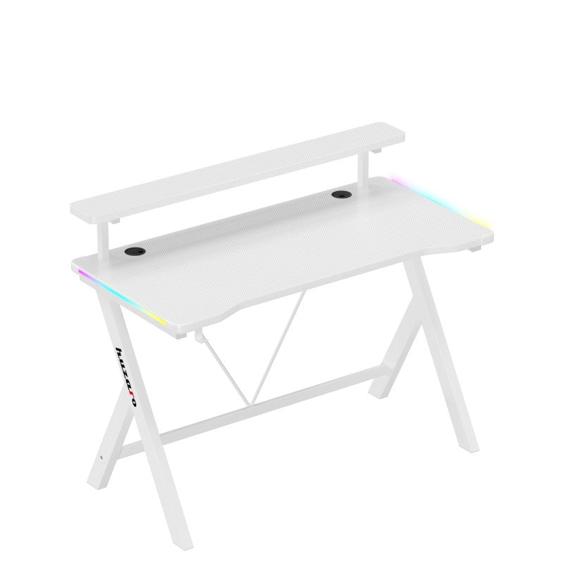 Huzaro Hero 1.9 RGB White 120 cm gaming desk - image 3