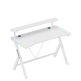 Huzaro Hero 1.9 RGB White 120 cm gaming desk - image 3