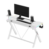 Huzaro Hero 1.9 RGB White 120 cm gaming desk - image 5