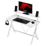 Huzaro Hero 1.9 RGB White 120 cm gaming desk - image 9