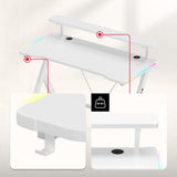 Huzaro Hero 1.9 RGB White 120 cm gaming desk - image 15