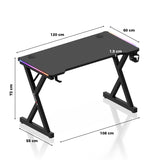 Huzaro Hero 2.3 RGB 120 cm gaming desk - image 11