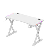 Huzaro Hero 2.3 RGB White 120 cm gaming desk - image 4