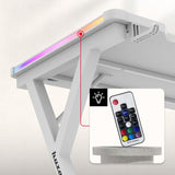 Huzaro Hero 2.3 RGB White 120 cm gaming desk - image 13