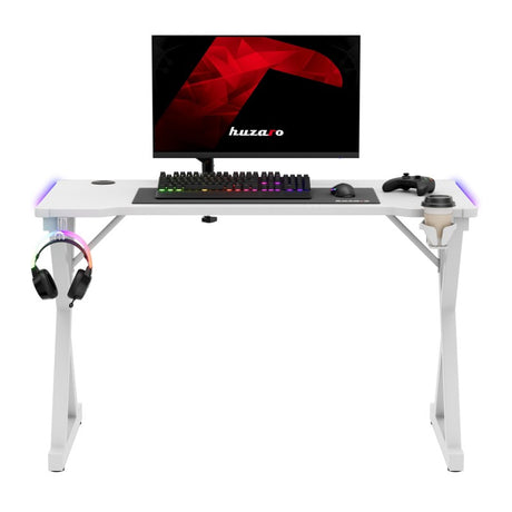 Huzaro Hero 2.3 RGB White 120 cm gaming desk - image 18