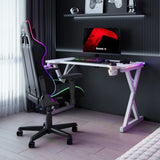 Huzaro Hero 2.3 RGB White 120 cm gaming desk - image 19