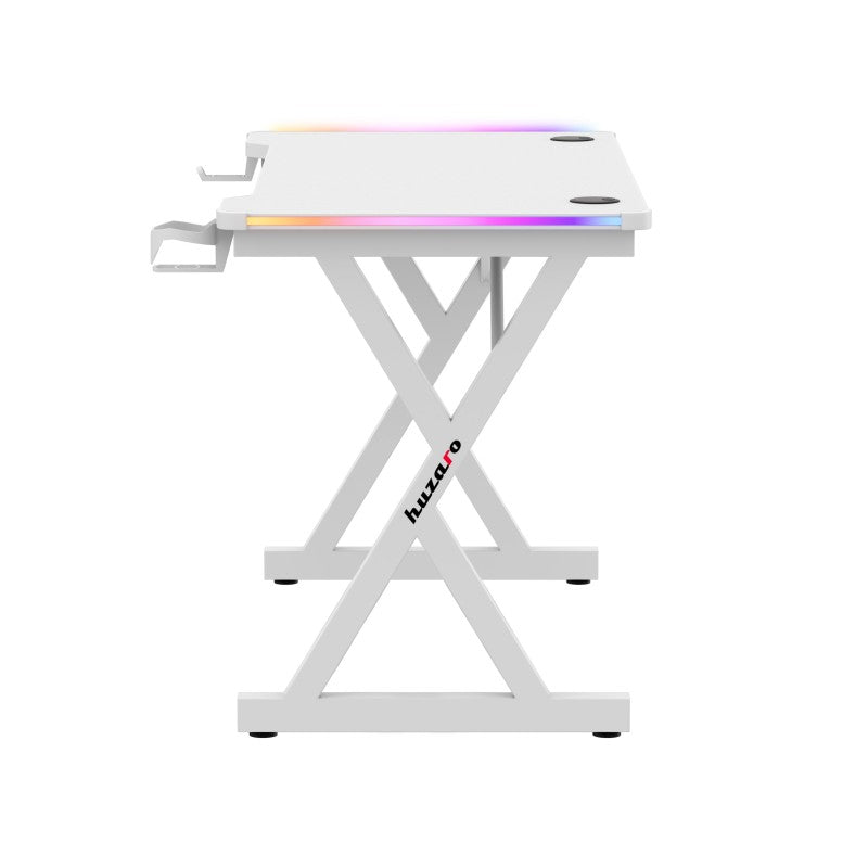 Huzaro Hero 2.3 RGB White 120 cm gaming desk - image 22