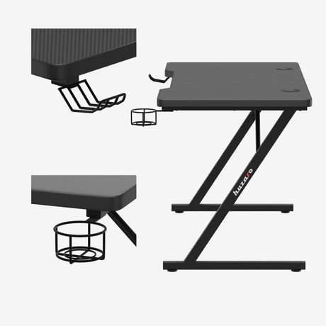 Huzaro Hero 2.5 Black 120 cm gaming desk - image 3