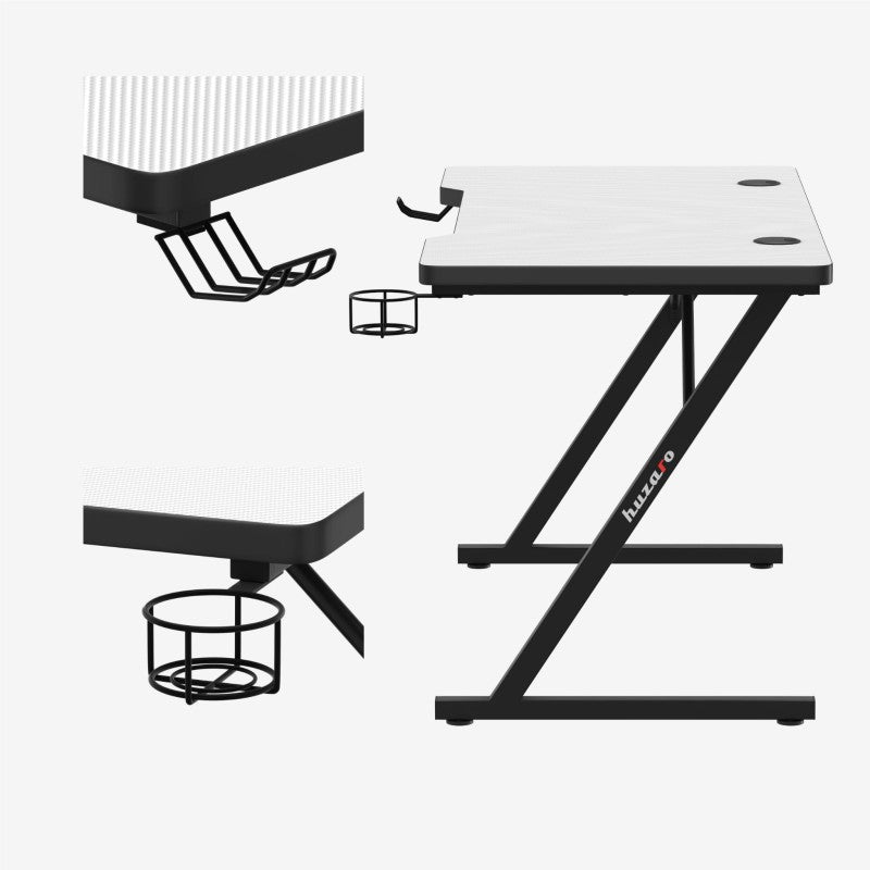 Huzaro Hero 2.5 White 120 cm gaming desk - image 3