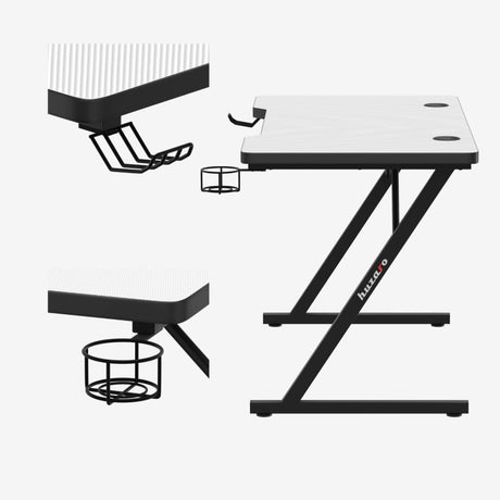 Huzaro Hero 2.5 White 120 cm gaming desk - image 3
