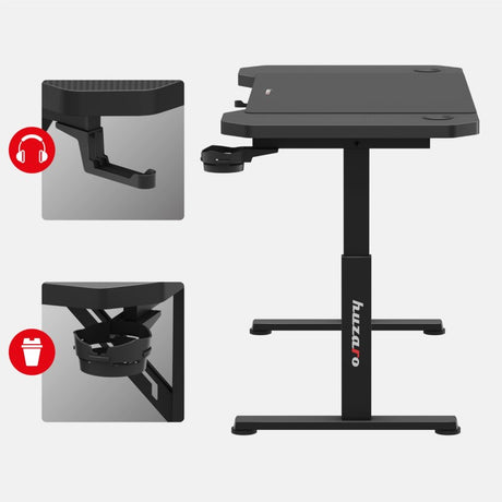 Huzaro Hero 2.6 Black 120 cm gaming desk - image 3