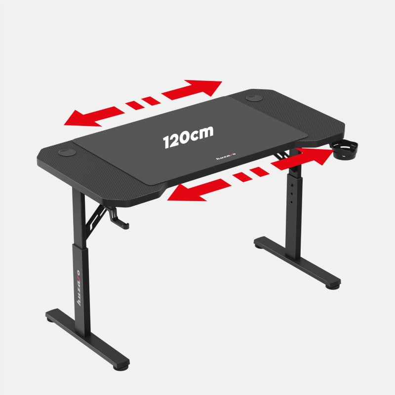 Huzaro Hero 2.6 Black 120 cm gaming desk - image 5