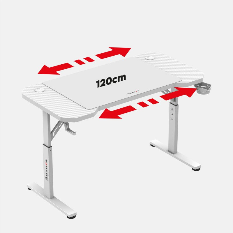 Huzaro Hero 2.6 White 120 cm gaming desk - image 5