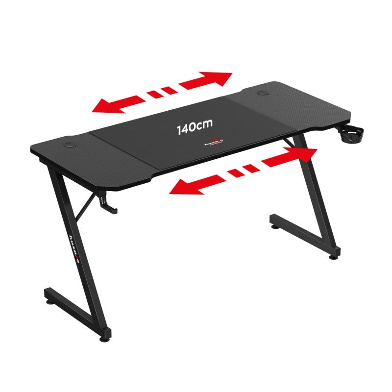 Huzaro Hero 3.3 Black 140 cm gaming desk - image 6