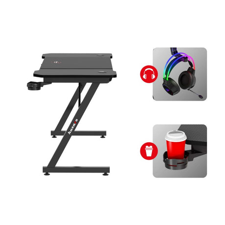 Huzaro Hero 3.3 Black 140 cm gaming desk - image 13
