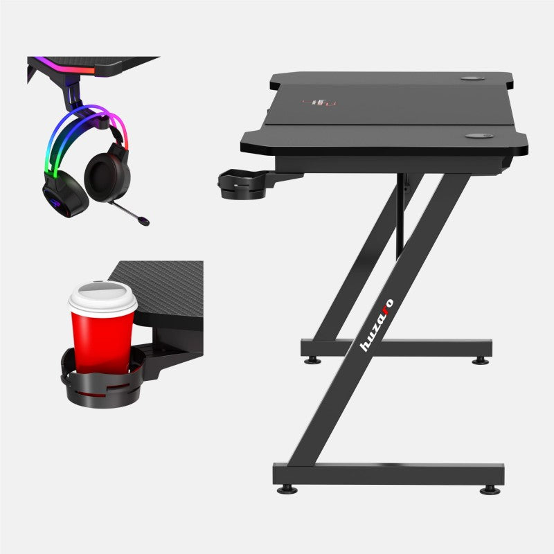 Huzaro Hero 3.3 Black 140 cm gaming desk - image 14