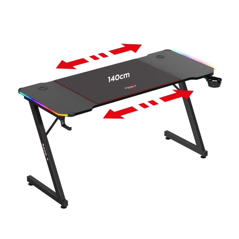 Huzaro Hero 3.3 RGB 140 cm gaming desk - image 5
