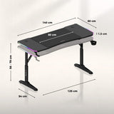 Huzaro Hero 3.6 RGB Black gaming desk - image 13