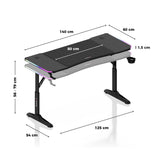 Huzaro Hero 3.6 RGB Black gaming desk - image 14