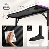 Huzaro Hero 3.6 RGB Black gaming desk - image 15