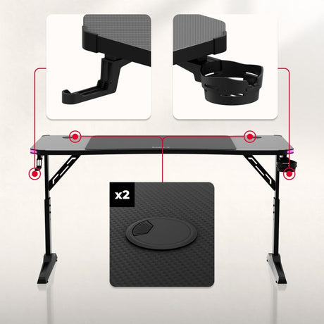 Huzaro Hero 3.6 RGB Black gaming desk - image 16