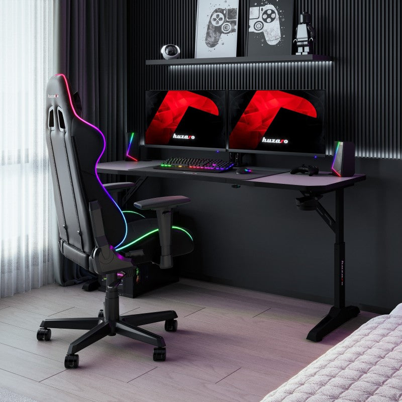 Huzaro Hero 4.6 Black 160 cm gaming desk - image 4