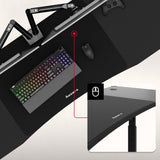 Huzaro Hero 4.6 Black 160 cm gaming desk - image 6