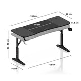 Huzaro Hero 4.6 Black 160 cm gaming desk - image 21
