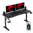 Huzaro Hero 4.6 RGB Black 160 cm gaming desk - image 1