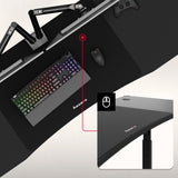 Huzaro Hero 4.6 RGB Black 160 cm gaming desk - image 6