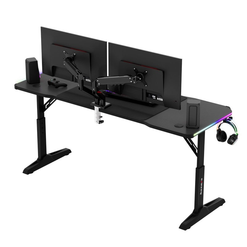 Huzaro Hero 4.6 RGB Black 160 cm gaming desk - image 15