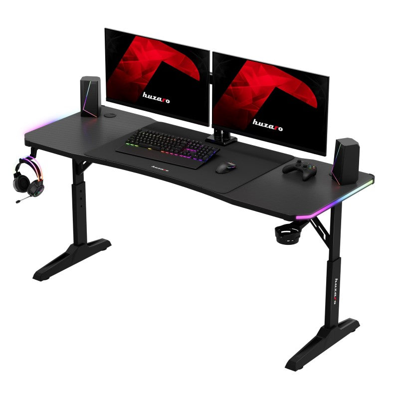 Huzaro Hero 4.6 RGB Black 160 cm gaming desk - image 16