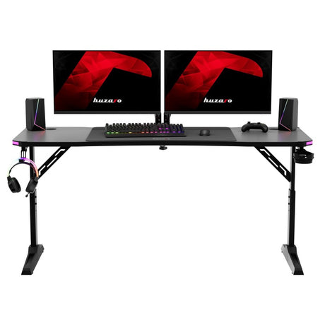 Huzaro Hero 4.6 RGB Black 160 cm gaming desk - image 25