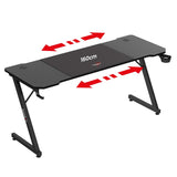 Huzaro Hero 4.8 Black 160 cm gaming desk - image 9