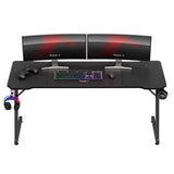 Huzaro Hero 4.8 Black 160 cm gaming desk - image 13