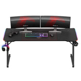 Huzaro Hero 4.8 RGB 160 cm gaming desk - image 11