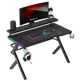 Huzaro Hero 5.0 RGB Black 120 cm gaming desk - image 2