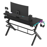 Huzaro Hero 5.0 RGB Black 120 cm gaming desk - image 8