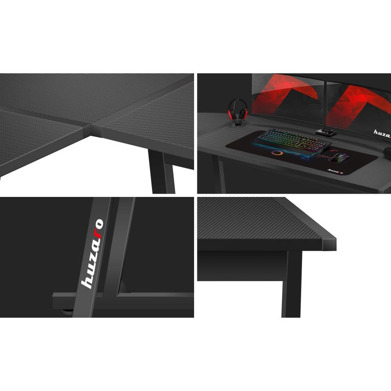Huzaro Hero 6.0 Black 147 cm corner gaming desk - image 15