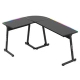 Huzaro Hero 6.0 RGB Black 147 cm corner gaming desk - image 7