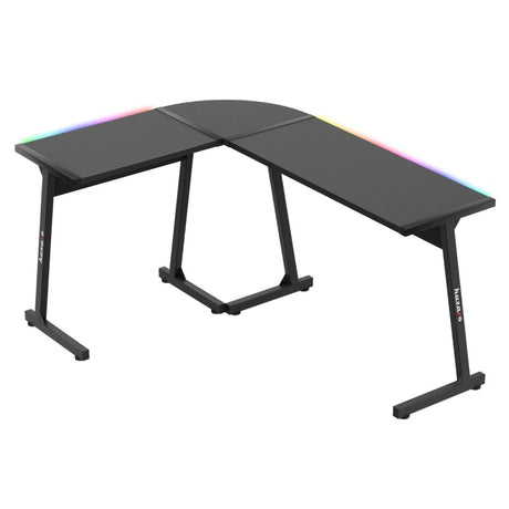 Huzaro Hero 6.0 RGB Black 147 cm corner gaming desk - image 7