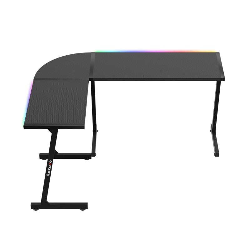 Huzaro Hero 6.0 RGB Black 147 cm corner gaming desk - image 8