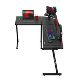 Huzaro Hero 6.0 RGB Black 147 cm corner gaming desk - image 12
