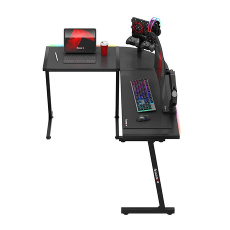 Huzaro Hero 6.0 RGB Black 147 cm corner gaming desk - image 12