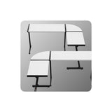 Huzaro Hero 6.0 White 147 cm corner gaming desk - image 11