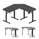 Huzaro Hero 7.3 Black 140 cm adjustable corner gaming desk - image 8