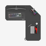 Huzaro Hero 7.3 Black 140 cm adjustable corner gaming desk - image 15