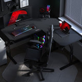 Huzaro Hero 7.3 Black 140 cm adjustable corner gaming desk - image 21
